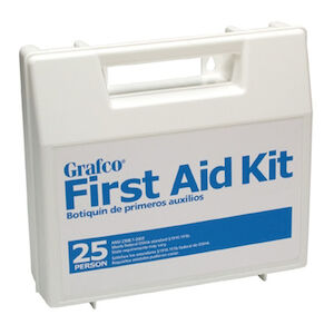 FIRST AID KIT PLASTIC 25 PERSON